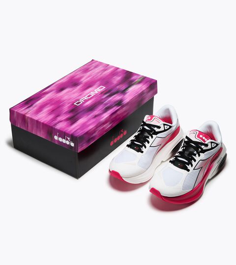 Dromo X Diadora: running Made in Italy ATOMO STAR DROMO WHITE /MEXICAN PINK - Diadora